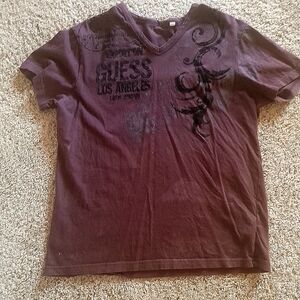 M Vintage Y2K Premium Guess T with Velvet lettering